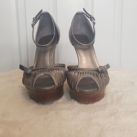 Guess Shoes - Guess platform pewter stilettos